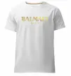 Мужская премиум футболка Balmain Белый фото