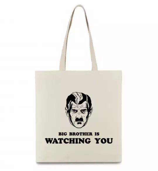Еко-сумка Big brother is watching you Бежевий фото