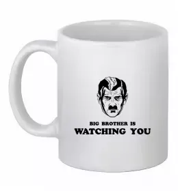 Чашка керамічна Big brother is watching you Білий фото