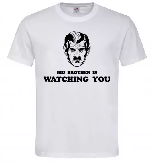 Мужская футболка Big brother is watching you Белый фото