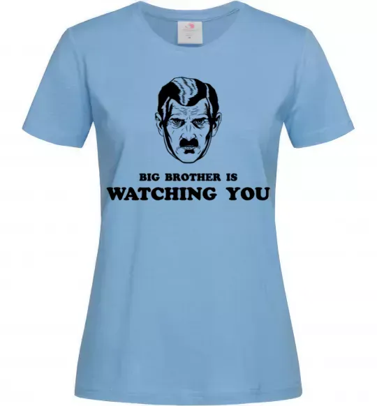 Женская футболка Big brother is watching you Голубой фото