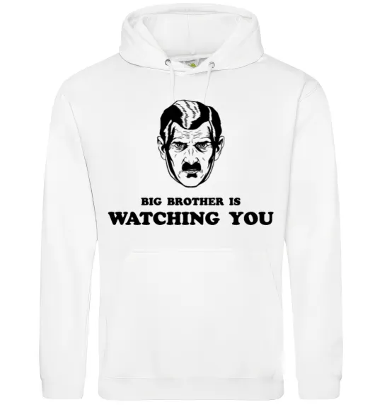 Мужская толстовка (худи) Big brother is watching you Белый фото