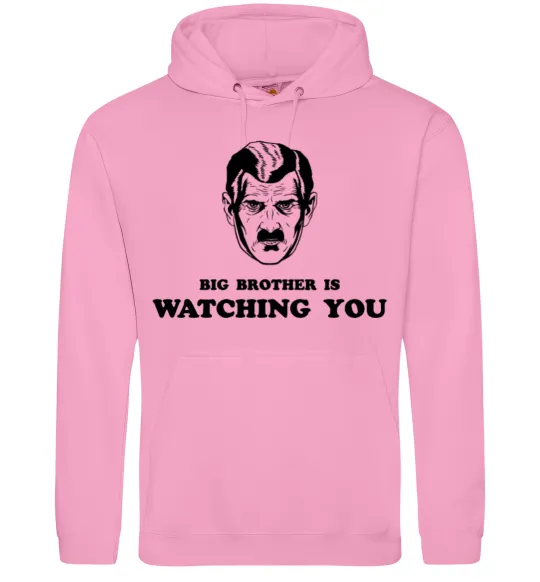 Женская толстовка (худи) Big brother is watching you Розовый фото