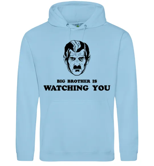 Женская толстовка (худи) Big brother is watching you Голубой фото