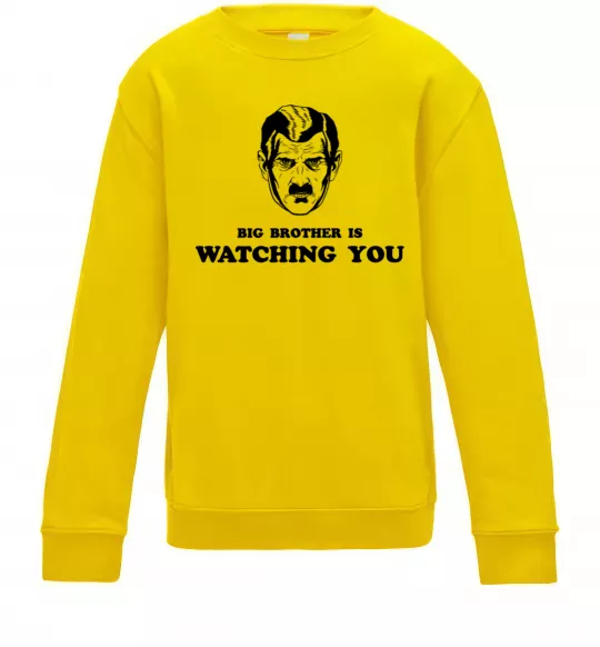 Дитячий світшот Big brother is watching you Сонячно жовтий фото