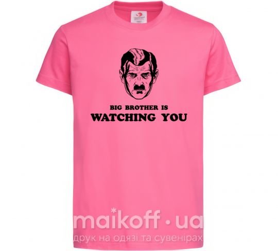 Детская футболка Big brother is watching you Ярко-розовый фото