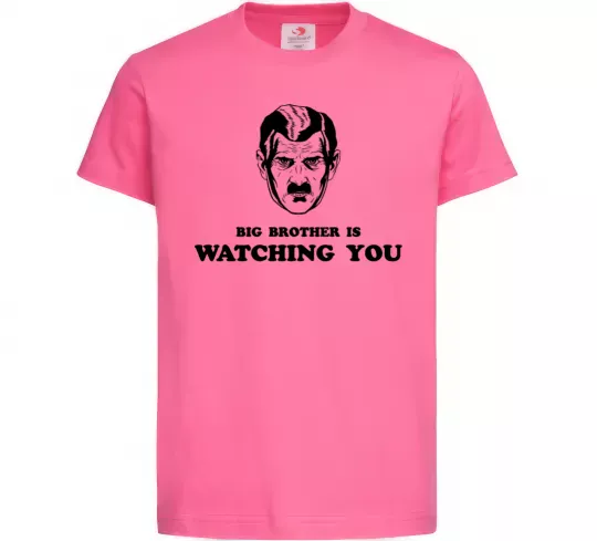 Детская футболка Big brother is watching you Ярко-розовый фото