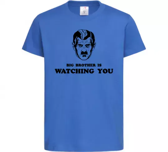 Детская футболка Big brother is watching you Ярко-синий фото