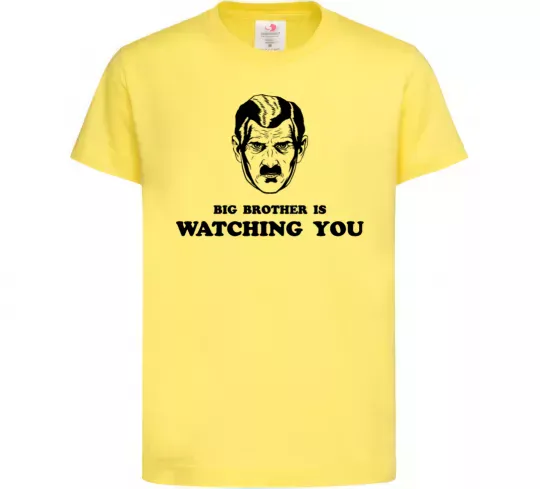 Детская футболка Big brother is watching you Лимонный фото