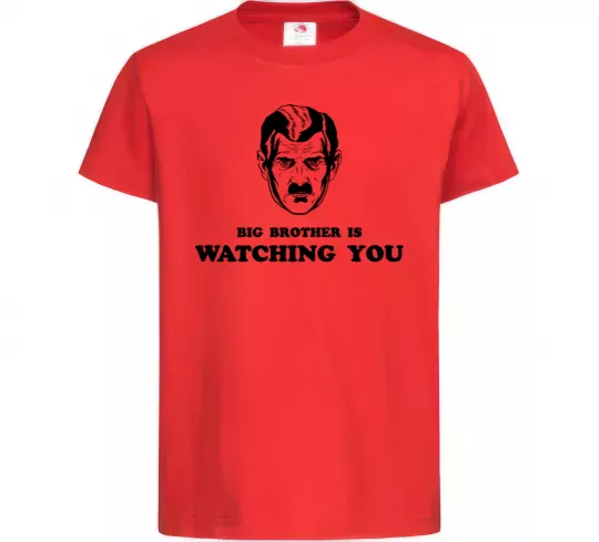 Детская футболка Big brother is watching you Красный фото