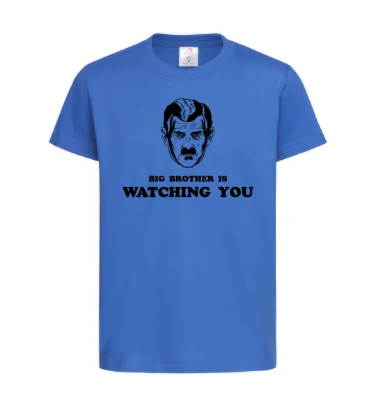 Дитяча футболка Big brother is watching you Яскраво-синій фото