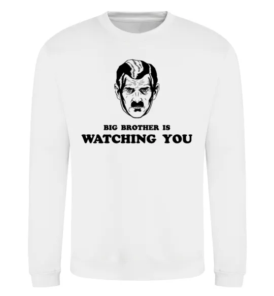 Світшот Big brother is watching you Білий фото