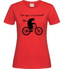 Жіноча футболка Хто куди, а я до їжачків