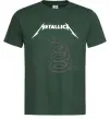 Мужская футболка Metallika snake Темно-зеленый Мужская футболка Metallika snake Темно-зеленый фото