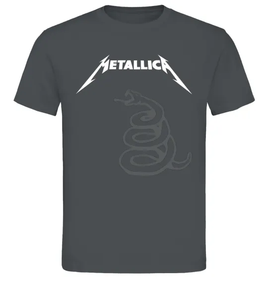 Мужская футболка Metallika snake Графит фото
