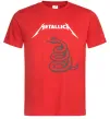 Мужская футболка Metallika snake Красный Мужская футболка Metallika snake Красный фото