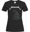 Жіноча футболка Metallika snake Чорний фото
