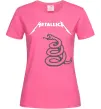 Жіноча футболка Metallika snake Яскраво-рожевий фото