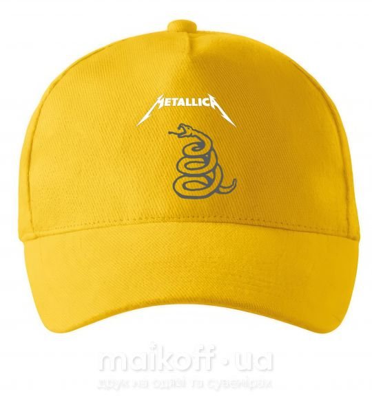 Кепка Metallika snake Солнечно желтый фото