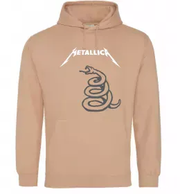 Женская толстовка (худи) Metallica guitar Черный фото