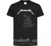 Детская футболка Metallika snake Черный фото