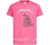 Детская футболка Metallika snake Ярко-розовый фото
