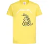 Детская футболка Metallika snake Лимонный фото