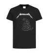 Детская футболка Metallika snake Черный фото