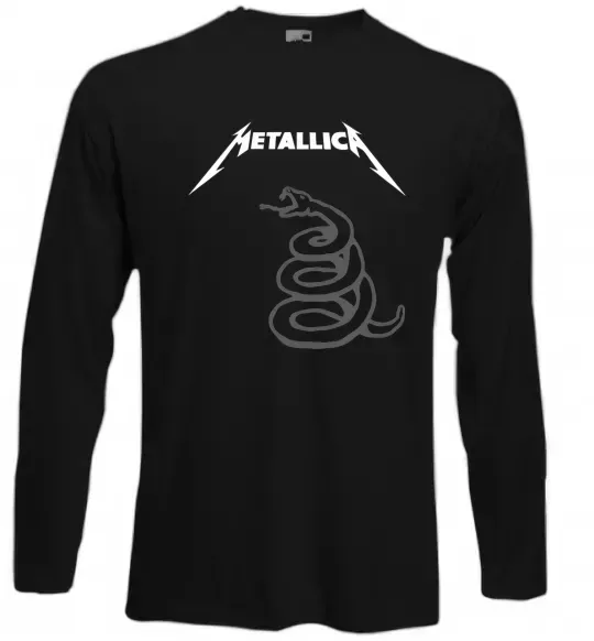Лонгслив Metallika snake Черный фото