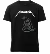 Мужская премиум футболка Metallika snake Черный фото