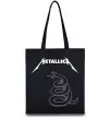 Еко-сумка Metallika snake Чорний фото