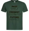 Чоловіча футболка Past present future Темно-зелений Чоловіча футболка Past present future Темно-зелений фото