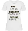Жіноча футболка Past present future Білий Жіноча футболка Past present future Білий фото