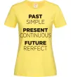 Жіноча футболка Past present future Лимонний Жіноча футболка Past present future Лимонний фото