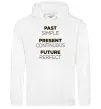 Женская толстовка (худи) Past present future Белый фото