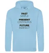 Жіноча толстовка (худі) Past present future Блакитний фото