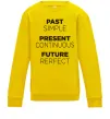 Детский Свитшот Past present future Солнечно желтый фото