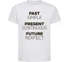 Дитяча футболка Past present future Білий Дитяча футболка Past present future Білий фото