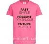 Дитяча футболка Past present future Яскраво-рожевий фото