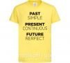 Дитяча футболка Past present future Лимонний фото