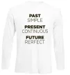 Лонгслив Past present future Белый фото