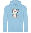 Мужская толстовка (худи) Кошеня Голубой фото