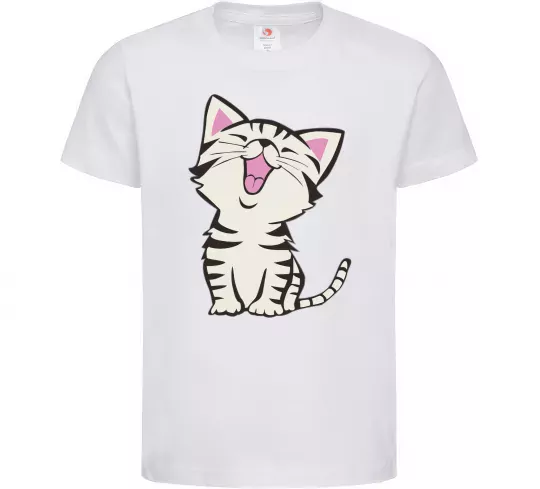 Детская футболка Кошеня Белый фото
