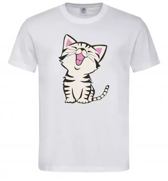 Чоловіча футболка Кошеня Білий фото
