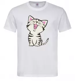 Мужская футболка Кошеня Белый фото