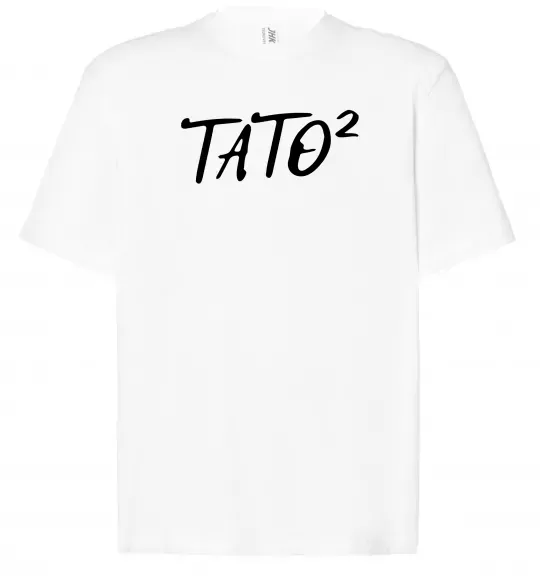 Футболка Оверсайз Тато у квадраті Белый фото