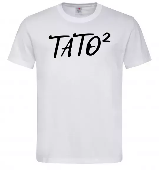 Мужская футболка Тато у квадраті Белый фото