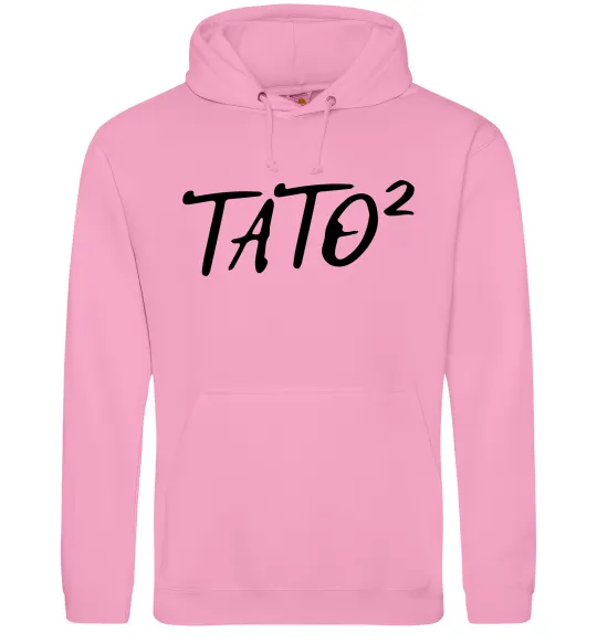 Мужская толстовка (худи) Тато у квадраті Розовый фото