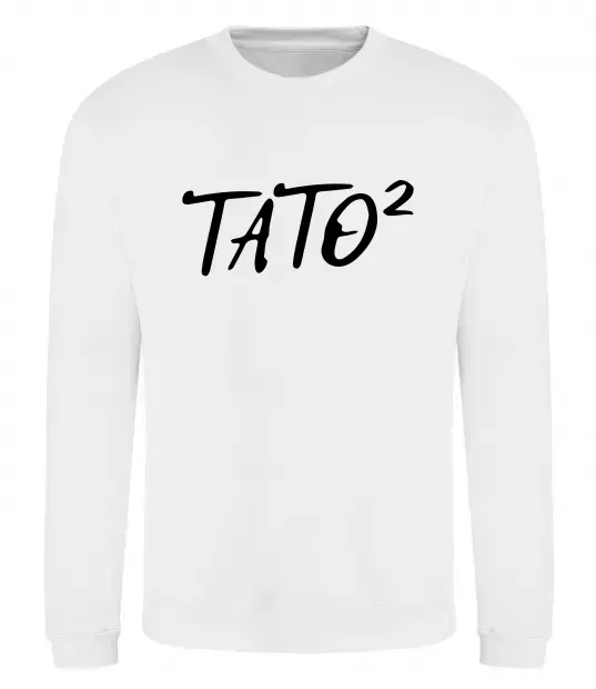 Свитшот Тато у квадраті Белый фото