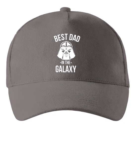 Кепка Best dad in the galaxy Сірий фото